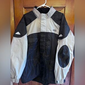 Tour Master Black + Gray Sentinel Rain suit Jacket